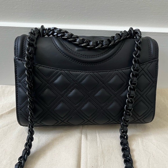 Tory Burch Fleming Matte Black Small Crossbody - Picture 3 of 7